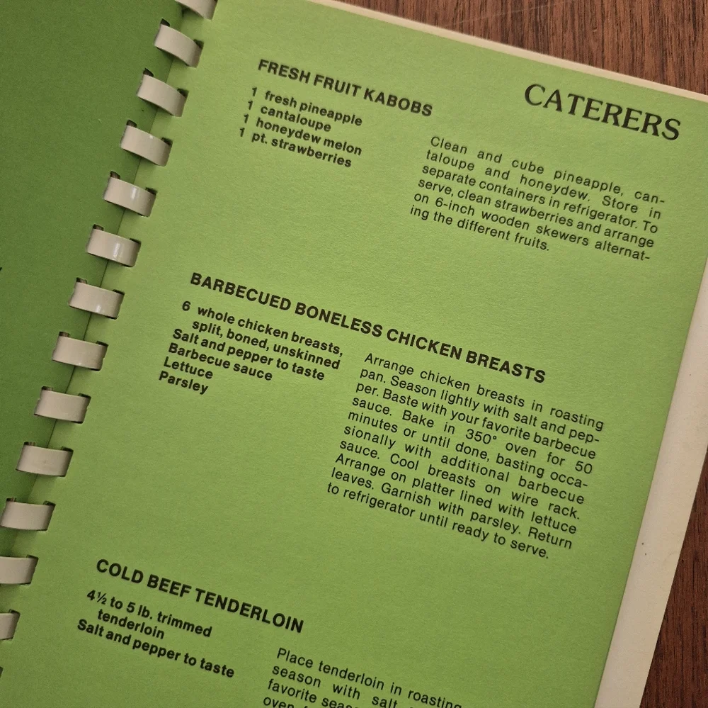 Vintage Spiral-Bound Soupcan Recipe Book